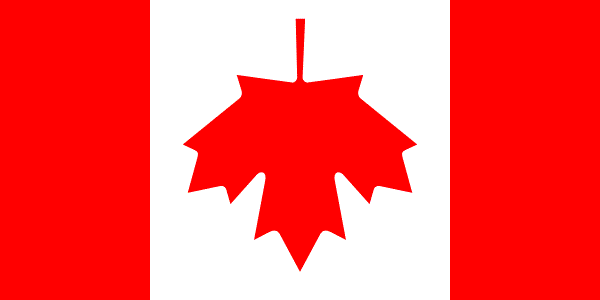 The inverted Maple Leaf flag of Canada --a symbol of distress